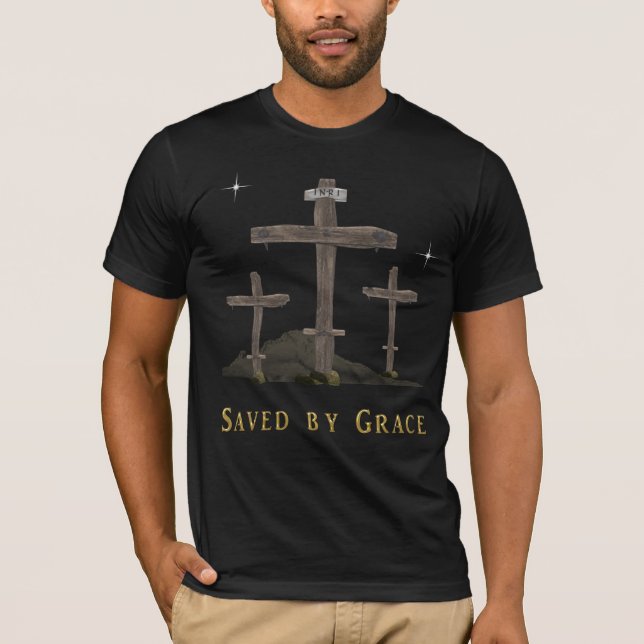 Camiseta salvo pela graça (Frente)