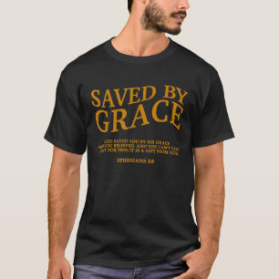 Camiseta Salvo pela Graça Através da Fé Cristã Jesus Deus S