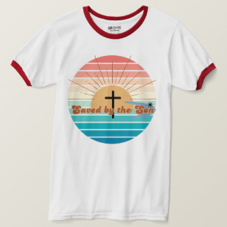 Camiseta Salvo pelo filho retro-cristão