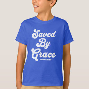 Camiseta Salvo por Grace Ephesianos 2:8-9 Escuro Básico