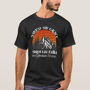 Camiseta Salvo por Grace Ephesianos Escritura Bíblia Cristã