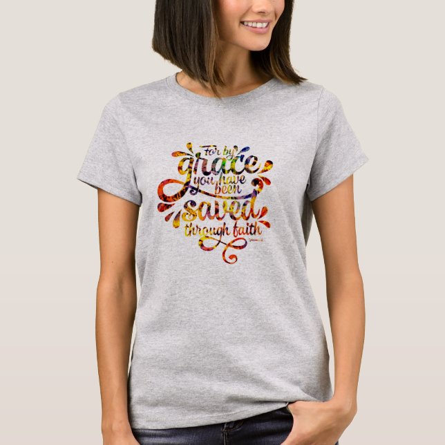 Camiseta Salvos pela Graça (Frente)