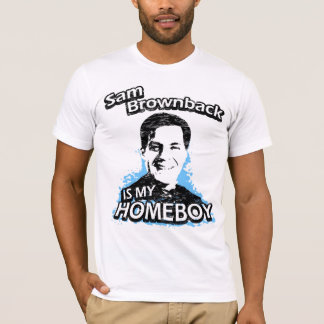 Camiseta Sam Brownback é meu ficar em casa