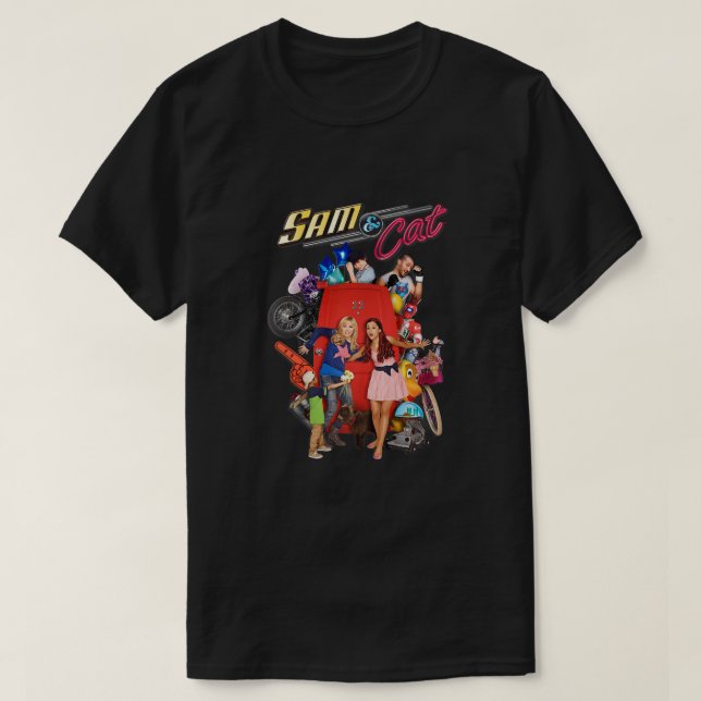 Camiseta Sam e Cat Show Poster Premium (Frente do Design)
