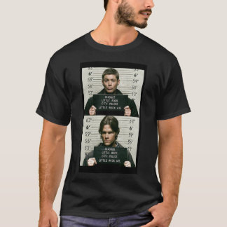 Camiseta Sam e Dean Mugshots Clássicos de T-Shirt