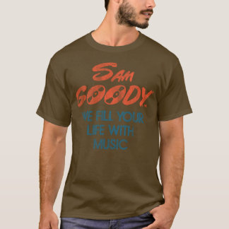 Camiseta Sam Goody, 70 anos estético