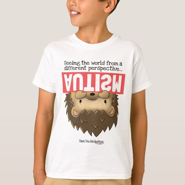 Camiseta Sam o t-shirt do ouriço - PERSPECTIVA DISTINTA (Frente)