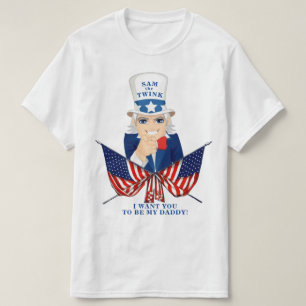 Camiseta Sam o Twink EUA Patriótico LGBT Orgulho Gay