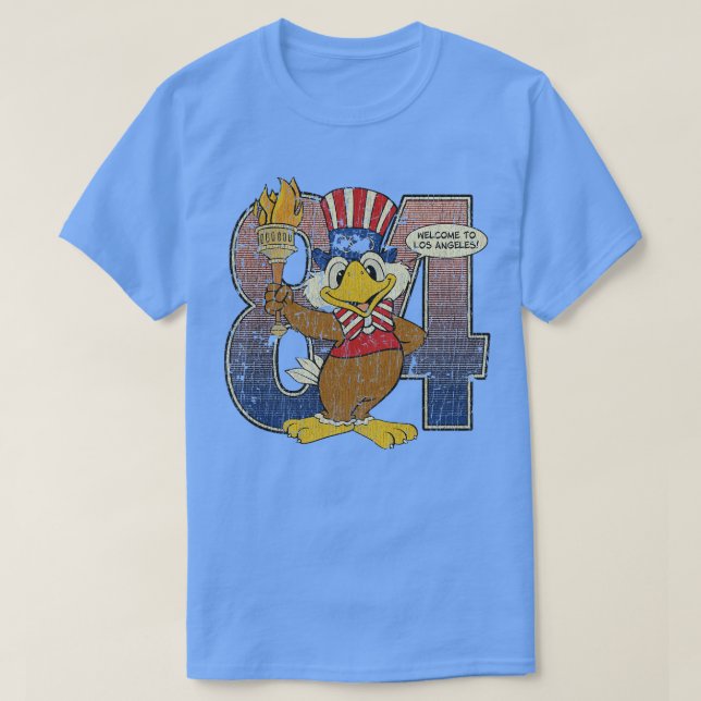Camiseta Sam The Los Angeles Eagle 1984 (Frente do Design)