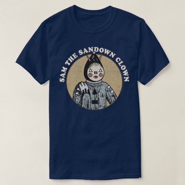 Camiseta Sam The Sandown Clown HauntologyCryptid Fan (Frente do Design)
