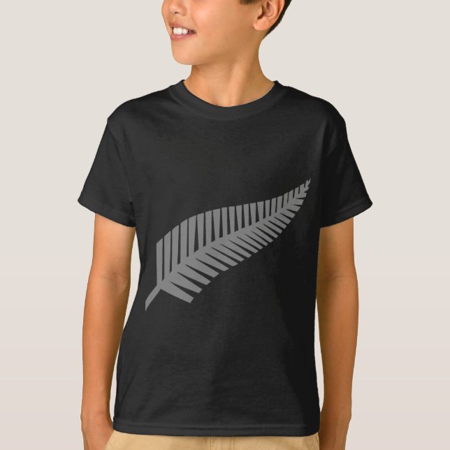 Camiseta Samambaia de prata de Nova Zelândia (Frente)