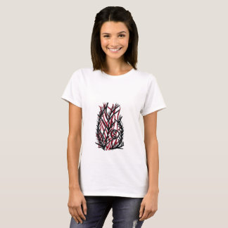 Camiseta Samambaia Yin Yang Crimson Ember