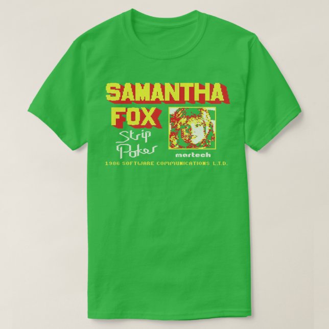 CAMISETA SAMANTHA FOX POKER (Frente do Design)