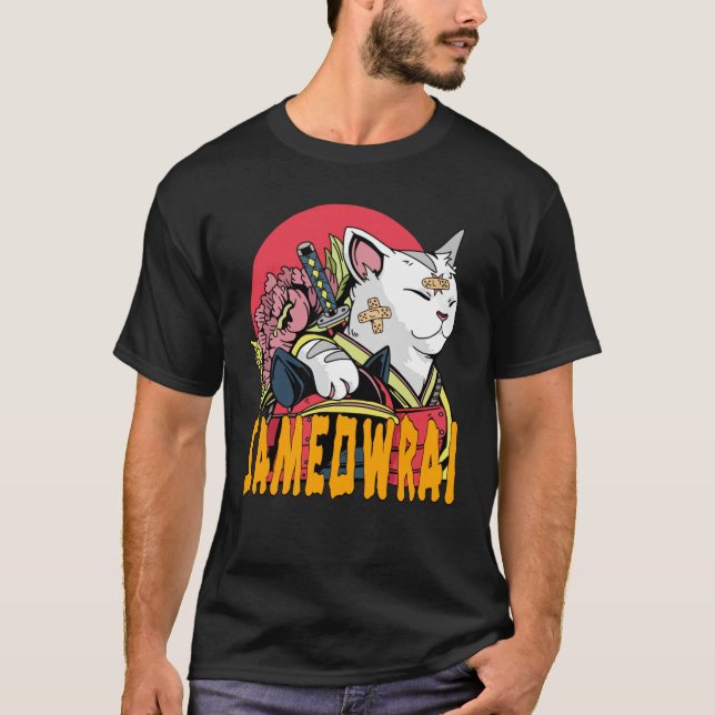 Camiseta Sameowrai - Cat Samurai (Frente)