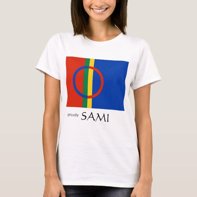 Camiseta Sami design orgulhosamente Sami (Frente)