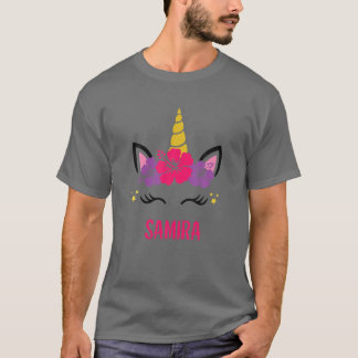 Camiseta SAMIRA Personalizou o rosto do Unicórnio