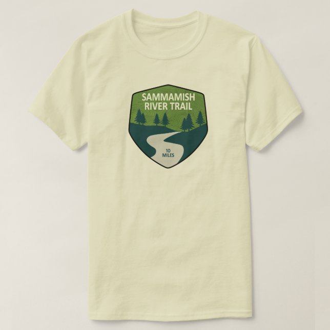 Camiseta Sammamish River Trail Washington (Frente do Design)