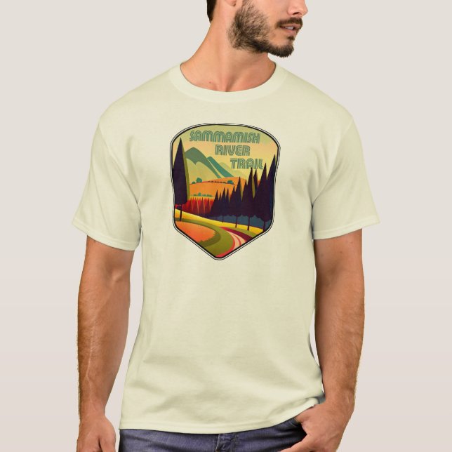 Camiseta Sammamish River Trail Washington Colors (Frente)