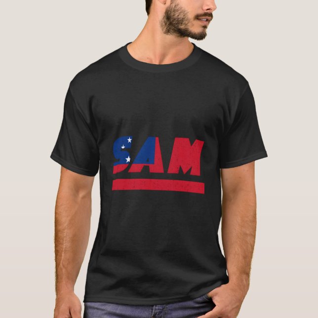 Camiseta Samoa com bandeira (Frente)