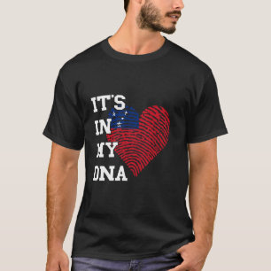 Camiseta Samoa Está No Meu DNA Orgulho Samoano Bandeira Sam