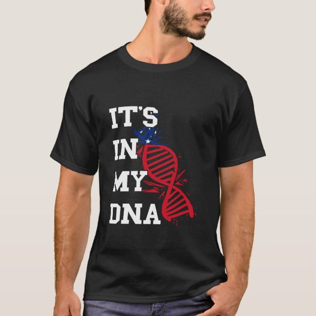 Camiseta Samoa Está No Meu DNA Raízes Samoanas Molécula Sam (Frente)