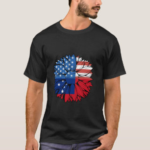 Camiseta Samoa EUA Girassol Bandeira Samoana Orgulho Samoan