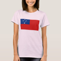 Samoa Flag x Map T-Shirt