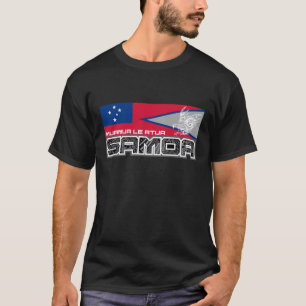 Camiseta Samoa Muamua Le Atua - bandeira de Samoa