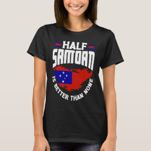 Camiseta Samoa Samoa Bandeira Half Samoan É Melhor Que