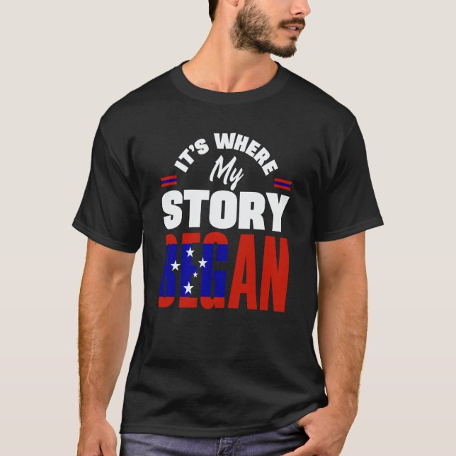 Camiseta Samoa Samoan Samoa Flag Its Where My Story Began (Frente)