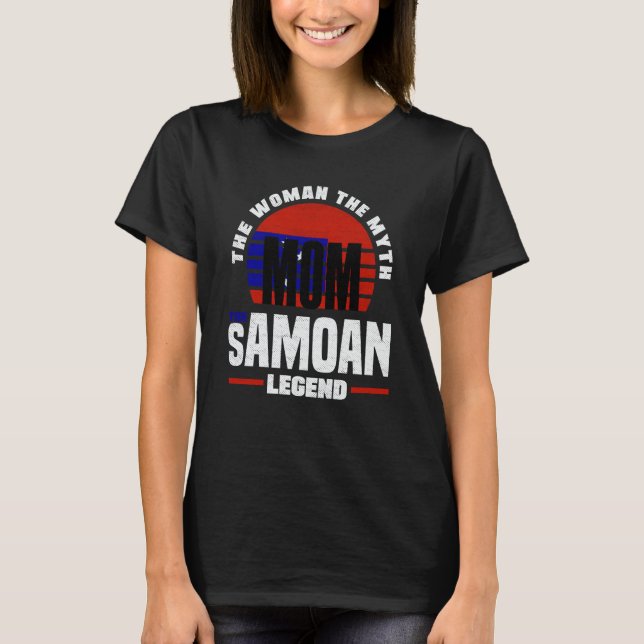 Camiseta Samoa Samoan Samoa Flag Mothers Day (Frente)