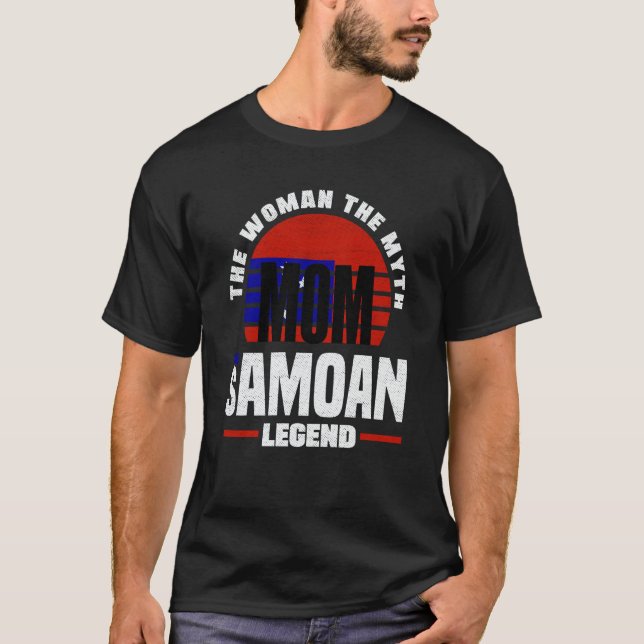 Camiseta Samoa Samoan Samoa Flag Mothers Day (Frente)