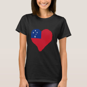 Camiseta Samoan Pride Samoan Roots Heart Samoan Flag Samoa