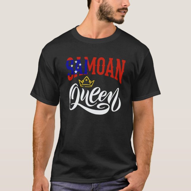 Camiseta Samoan Queen Samoa Samoan Samoa Flag (Frente)