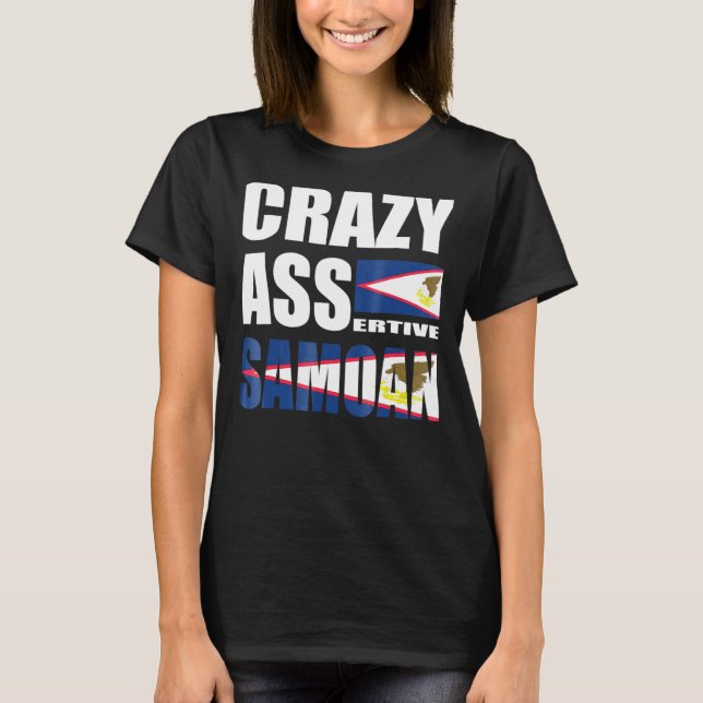 Camiseta Samoan Samoan Culture Crazy Assertive (Frente)