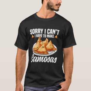 Camiseta Samosas Maker Samosa Foodie Comida Vegetal