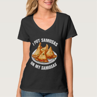 Camiseta Samosas Wraps Vegan Samosa Comida indiana Samos