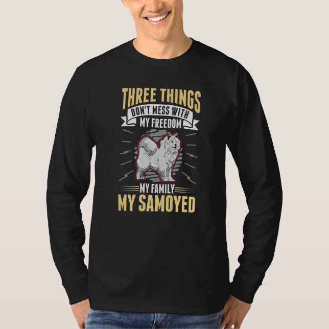 Camiseta Samoyed Freedom Family Samoyed (Frente)