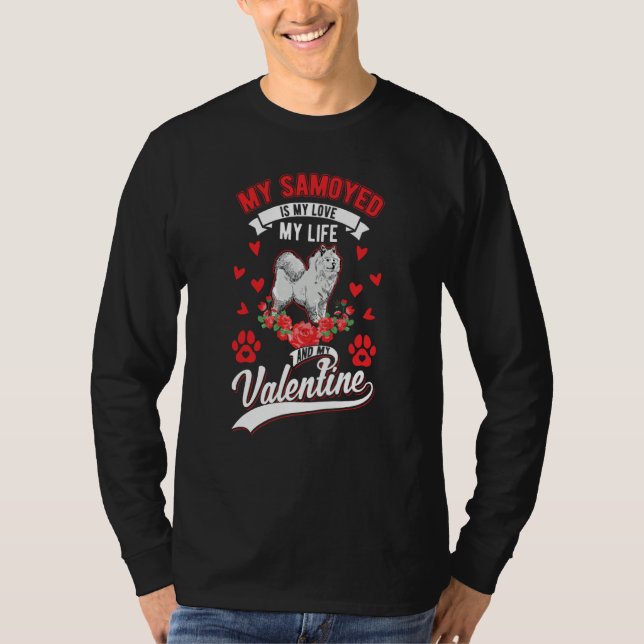 Camiseta Samoyed Valentine's Day Samoyed  1 (Frente)