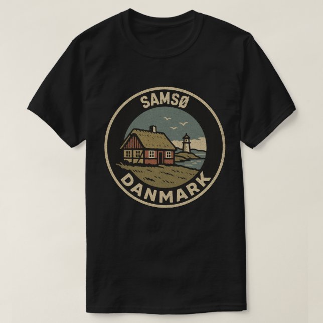 Camiseta Samsø, Dinamarca Danmark (Frente do Design)