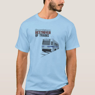 Camiseta @samtaters: contratorpedeiro dos trens