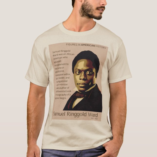 Camiseta Samuel Ringgold Ward - Números na História America (Frente)
