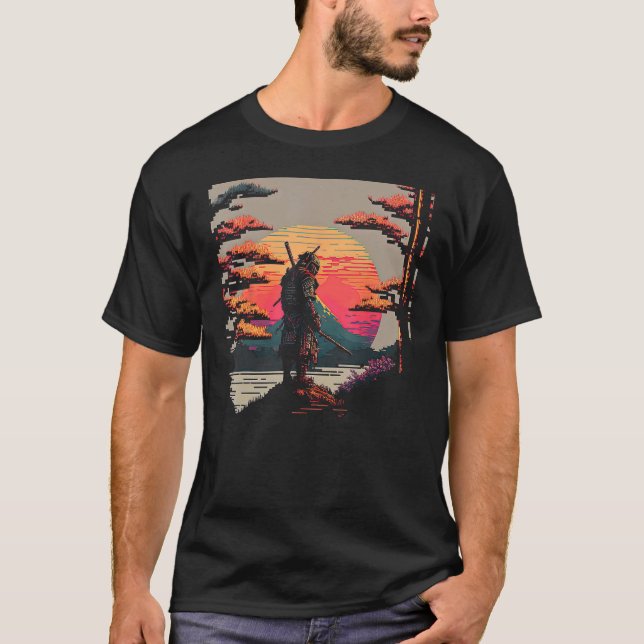 Camiseta Samurai Art de 18 bits (Frente)