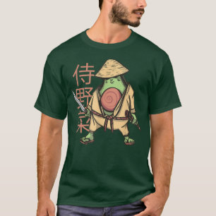 Camiseta Samurai Avocado dirigindo uma praça tradicional Ka