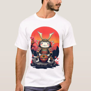 Camiseta Samurai Axolotl com Ramen Bowl