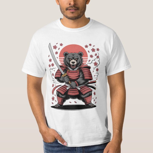 Camiseta Samurai Bear T-Shirt (Frente)