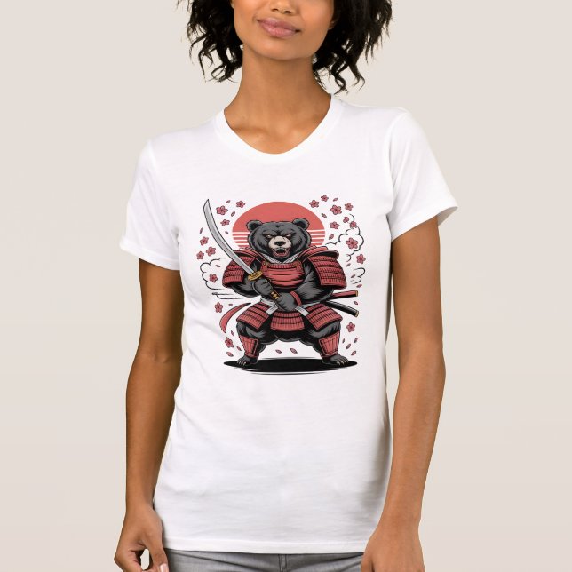 Camiseta Samurai Bear Women’s Slim Fit Tee (Frente)