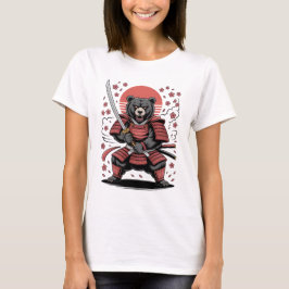 Camiseta Samurai Bear Womens Basic T-Shirt