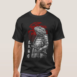 Camiseta Samurai Bearded Dragon Japanese Warrior Japan