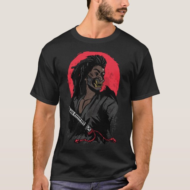 Camiseta Samurai Black Warrior (Frente)